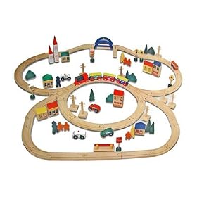 Electronic Wooden Train Set