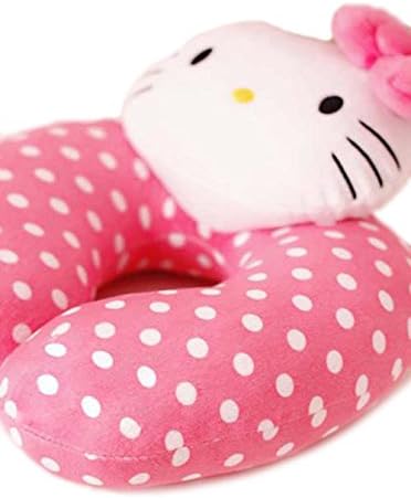 Pink Polka Dot Neck Pillow U Shaped Pillow