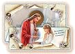 8 First Communion Girl Invitations: Tri-Fold, Pre-Packaged, Envelopes Included, Made in Italy!