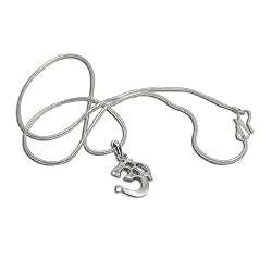 Om Symbol Jewelry Sterling Silver Pendant with Chain 1.25 inches