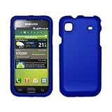 Blue Rubberized Hard Cover Crystal Case for Samsung Vibrant/Galaxy S T959