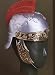 Römerhelm St. Martin mit rotem Kamm Ritterhelm