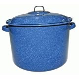 Camping Blue Enamel Stock Pot 21qt by 