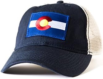 Civil Standard Colorado Mesh Baseball Hat Adjustable Navy/Tan