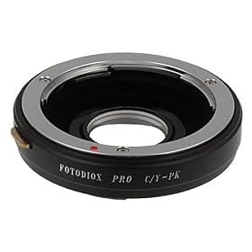 Fotodiox PRO Lens Mount Adapter, Contax Yashica (C/Y) Mount Lens to Pentax K (PK) Mount DSLRS Cameras, CY-PK PRO