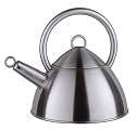 Premier Housewares 2.0 Litre Stainless Steel Whistling Kettle with Hollow Arch Handle, Satin