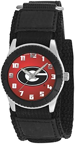 University of GEORGIA BULLDOG youth ladies black adjustable velcro watch free shipping