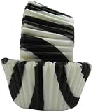 Regency Greaseproof Baking Cups, Black and White Zebra, standard, 40 count Regency Greaseproof Baking Cups, Black and White Zebra, standard, 40 count