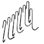 Enclume MPP-14  RACK IT UP  Set of 8 Pot Hooks
