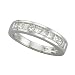 Jewelry : 14K White Gold 3/4 ct. Princess Cut Diamond Wedding Band