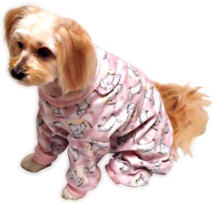 Pedigree Perfection PJF21-2PNK Pet Threads Pink Lamb Fleece Pajamas for Your Dog, 20-Size