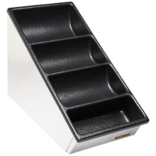 San Jamar L2150 8.75", 65 Degree Angle 22 Gauge Stainless Steel Lid Organizer