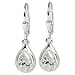 Silberdream Damen-Ohrh�nger Tr�ne Wei� 925 Silber Sdo520W