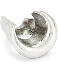 Low Luv by Erin Wasson Sterling Silver-Tone Crescent Shaped Tall Ring