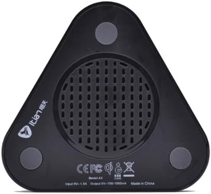 Deeteck Wireless Qi Standard Power Charger Pad+receiver for Samsung Galaxy S5 (Black)