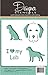 I Love My Lab Cookie and Craft Stencil CM016 by Designer Stencils