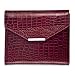 Planner Desk Size 1 Inch Organizer Marcella Croc-Embossed Leather Snap-Tab in Burgundy by Day-Timer