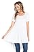 Frumos Womens Short Sleeve Casual Modal Tunic Top Made In USA