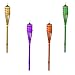 Lot of 4 Bamboo Tiki Torch - 3 ft tall