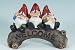 See Hear Speak No Evil Gnomes on Welcome Bridge Garden Statue