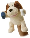 Aurora Plush Scruff Dog Velcro Playtime Puppet - 12