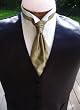 Tuxedo Vest - Our Finest Satin with a Champagne Shar-pei Cravat