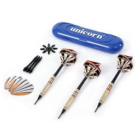 Unicorn MX175 Latinum Soft Tip Dart Set with Compact Case by