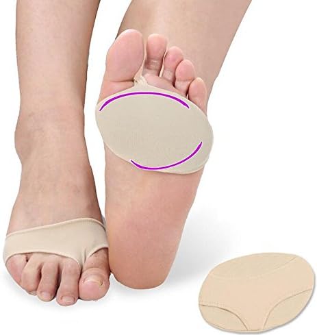 Yunhua 2 Piece Metatarsal Pad Set - Ball of Foot Cushions for Rapid Pain Relief .Forefoot pad,GEL shoe pads, Forefoot Cushions (S)