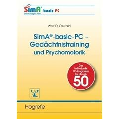 SimA-basic-PC-Ged�chtnistraining und Psychomotorik. CD-ROM f�r Windows 95/98/ME/2000/XP. Das individuelle PC-Programm f�r alle ab 50