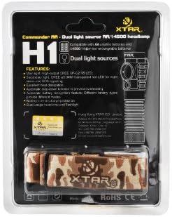 arrival XTAR Dual light sources AA/14500 headlamp-Commander AA H1