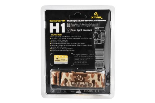 arrival XTAR Dual light sources AA/14500 headlamp-Commander AA H1