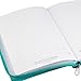 Classic Faux Leather Journal I Can Do Everything Philippians 4:13 Bible Verse Teal Inspirational Notebook, Lined Pages w/Scripture, Ribbon Marker, Zipper Closure