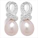 14K white gold Ululani Freshwater cultured pearl earrings