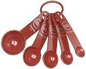 KitchenAid 5-Piece Measuring Spoon Set, Red
