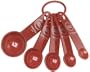 KitchenAid 5-Piece Measuring Spoon Set, Red
