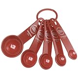 KitchenAid 5-Piece Measuring Spoon Set, Red