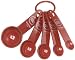 KitchenAid 5-Piece Measuring Spoon Set, Red
