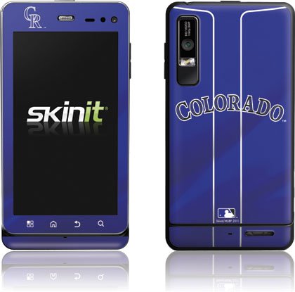 Skinit Colorado Rockies Alternate/Away Jersey Vinyl Skin for Motorola Droid 3