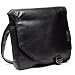 Sac bandoulière - besace BRIZIO noir, signé BACCINI - Messenger en cuir