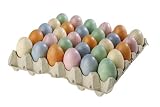 T&G Splash Selection - 30 wooden eggs in display tray, shrinkwrapped (5 colours)  from T&G Woodware Limited