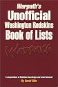 Unofficial Washington Redskins Book of Lists
