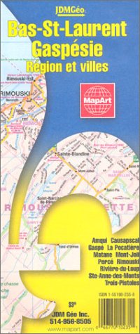City Travel Guides Discounted  Livres : Carte routière : Gaspésie