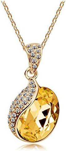 VVeda Korean Fashion Austrian Crystal Necklace Female Jewelry(E5)