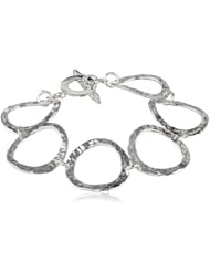 Zina Sterling Silver Ripple Ring Bracelet, 7.5"