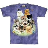 10 Kittens T-Shirt-XL by The Mountain 100% Cotton Short Sleeve fits Teens & Adults