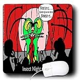 Londons Times Funny Bugs and Slugs Cartoons - Insect Nightclubs Feelers Nothing More Then Feelers - Mouse Pads