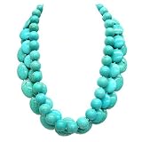 Multi-Strand Turquoise Statement Necklace