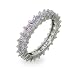 Jewelry : Sparkling Lavender Princess Cut Eternity Band
