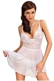 Produkt-Bild: Lupoline Neglig&eacute;/Babydoll Set M1136 cremewei&szlig;