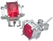 18K Gold Plated S.Silver Jlo CZ Earrings